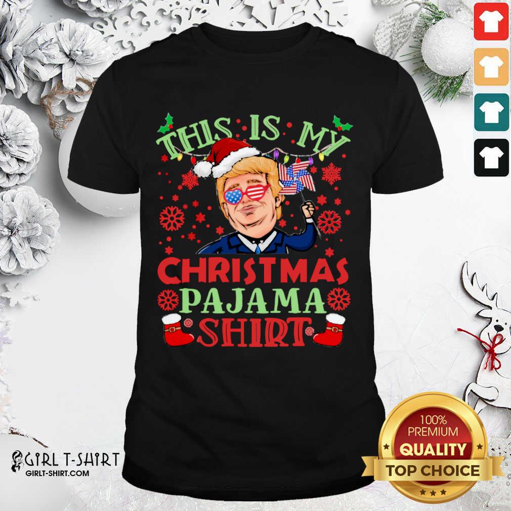 Best Donald Trump This Is My Christmas Pajama American Flag Shirt