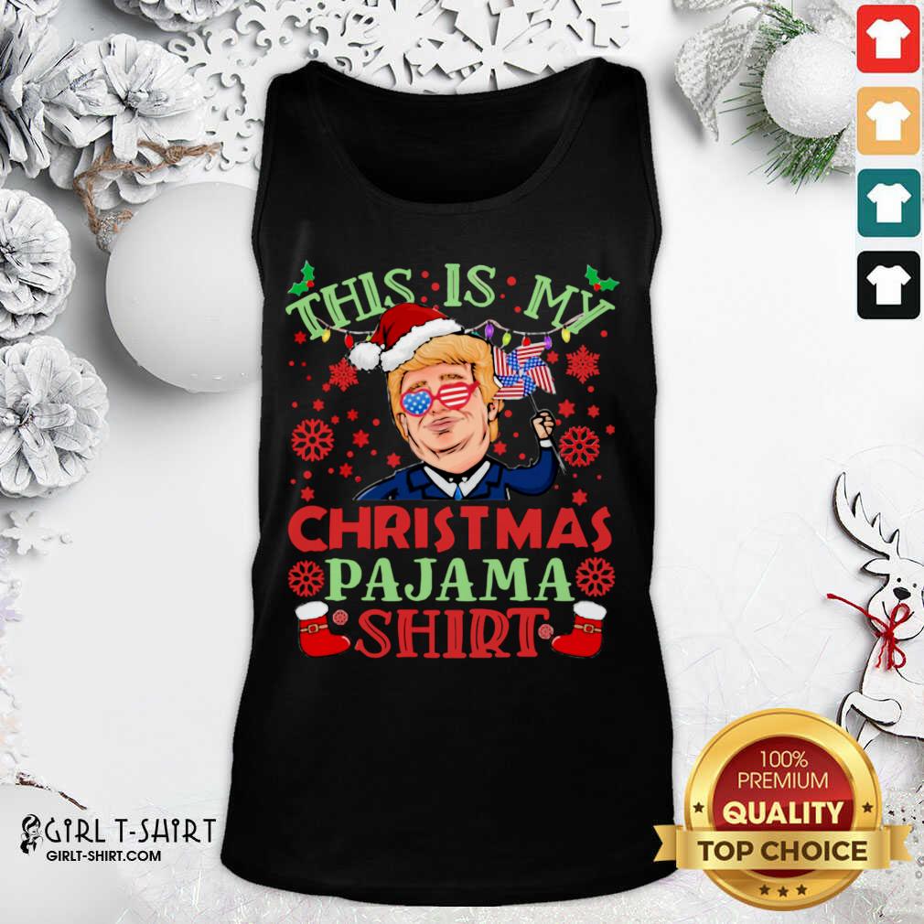 Best Donald Trump This Is My Christmas Pajama American Flag Shirt