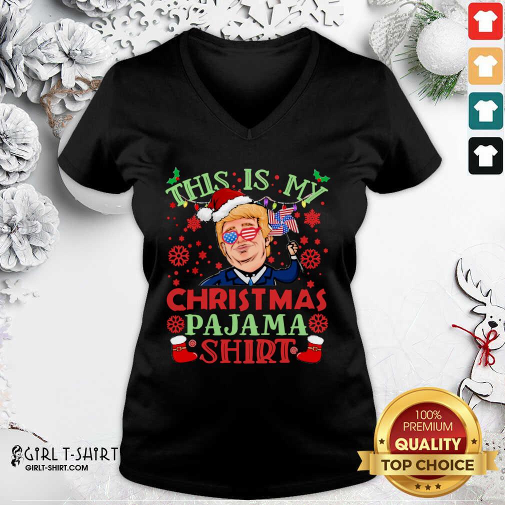 Best Donald Trump This Is My Christmas Pajama American Flag Shirt