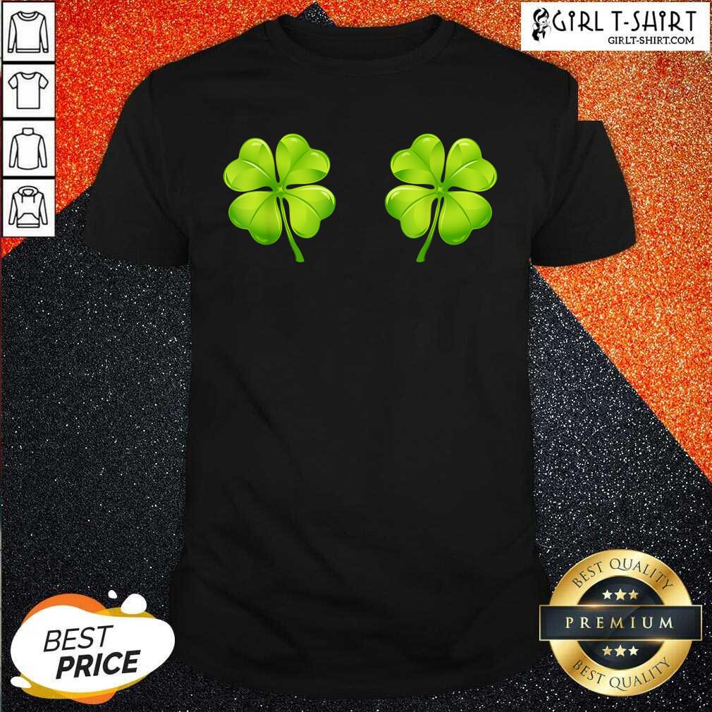 Best St Patricks Day Shamrock Breasts Boobs Shirt