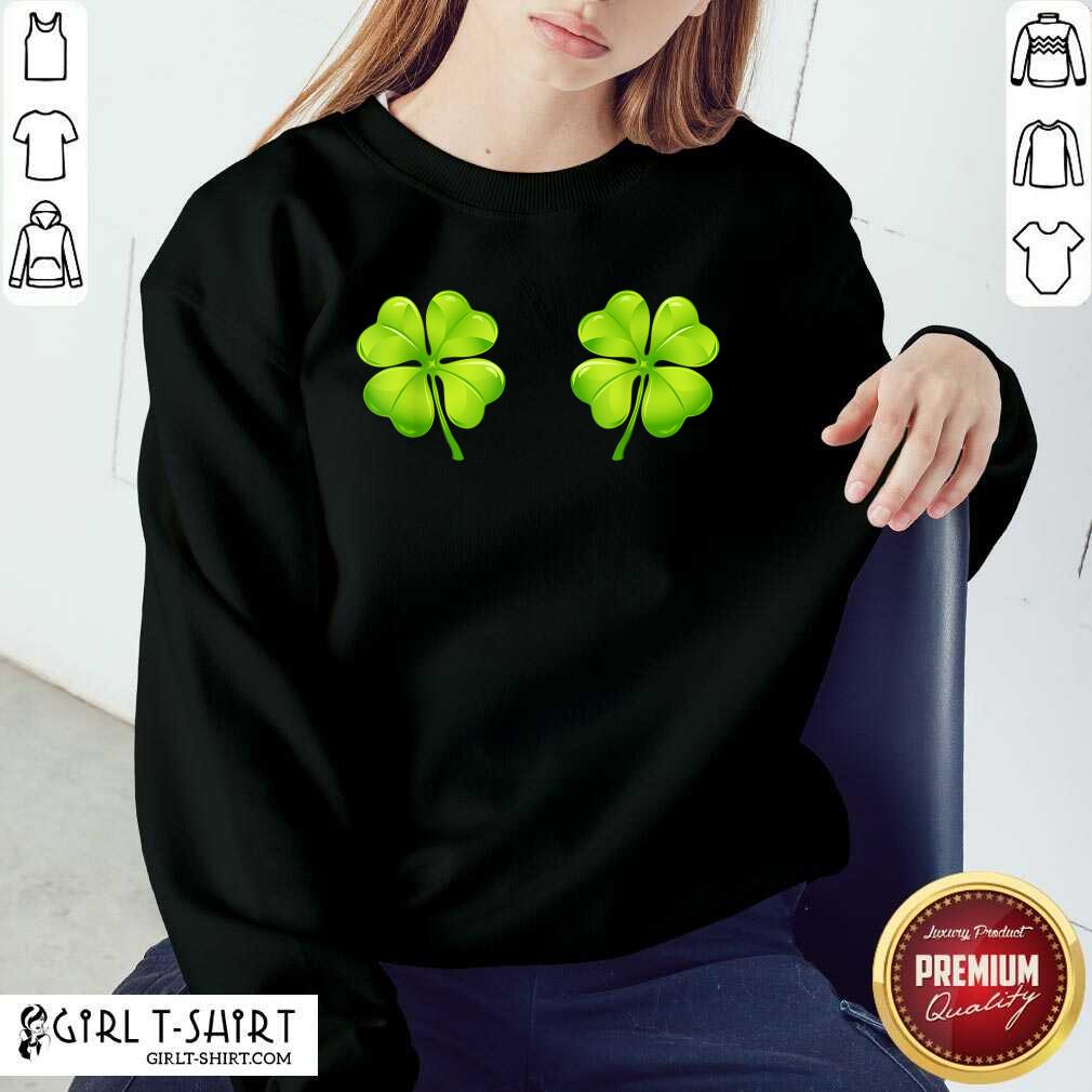 Best St Patricks Day Shamrock Breasts Boobs Shirt