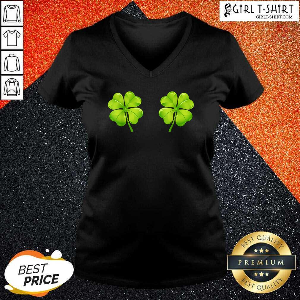 Best St Patricks Day Shamrock Breasts Boobs Shirt