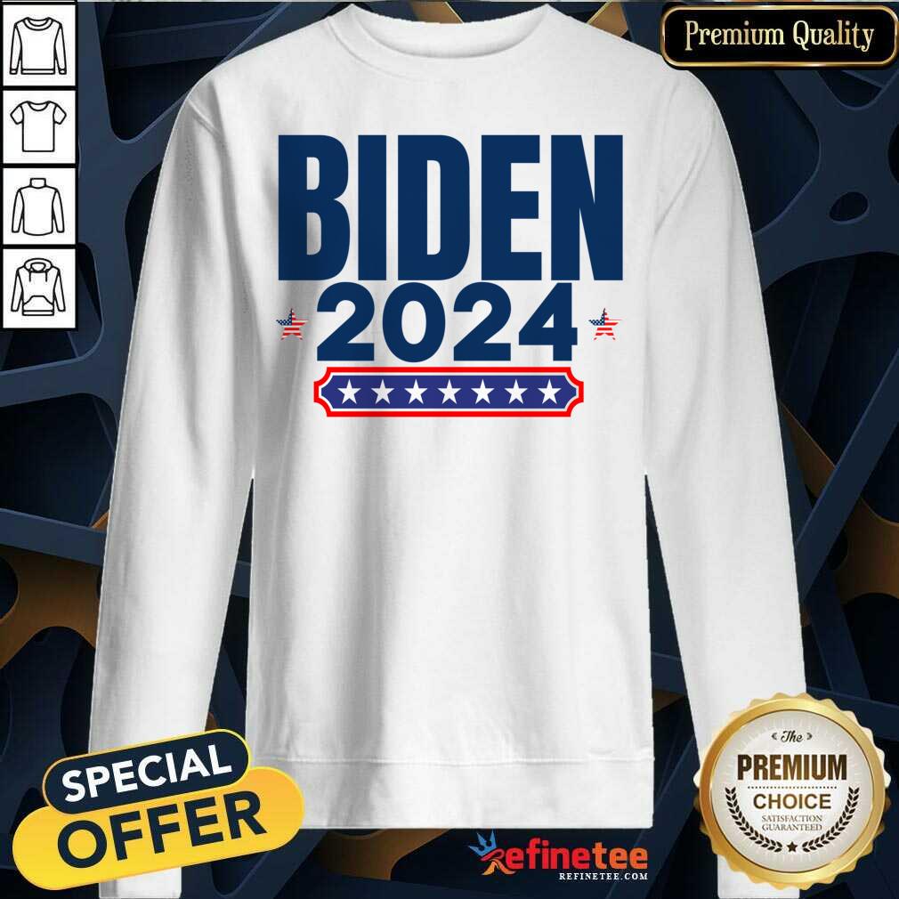 Biden 2024 Stars And Stripes Red White And Blue Shirt