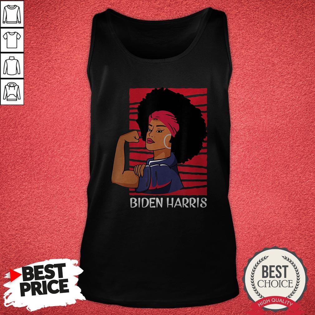 Biden Harris 2020 Black Afro Women In Rosie Riveter Shirt