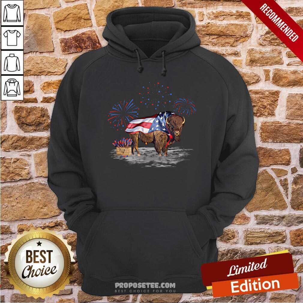 Bison Happy 4th Of July Shirt