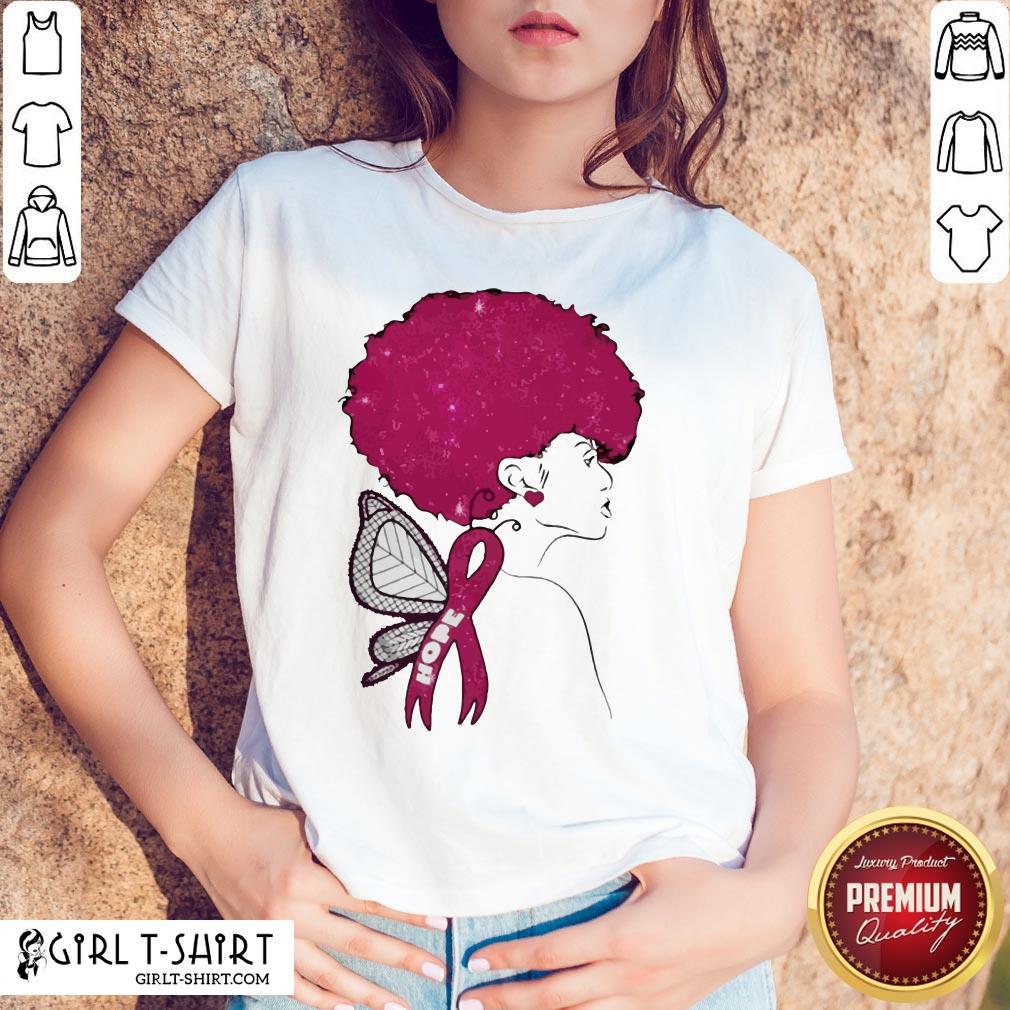 Black Girl Breast Cancer Hope Shirt