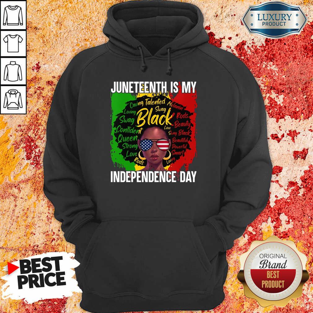 Black Girl Juneteenth Is My Independence Day Shirt