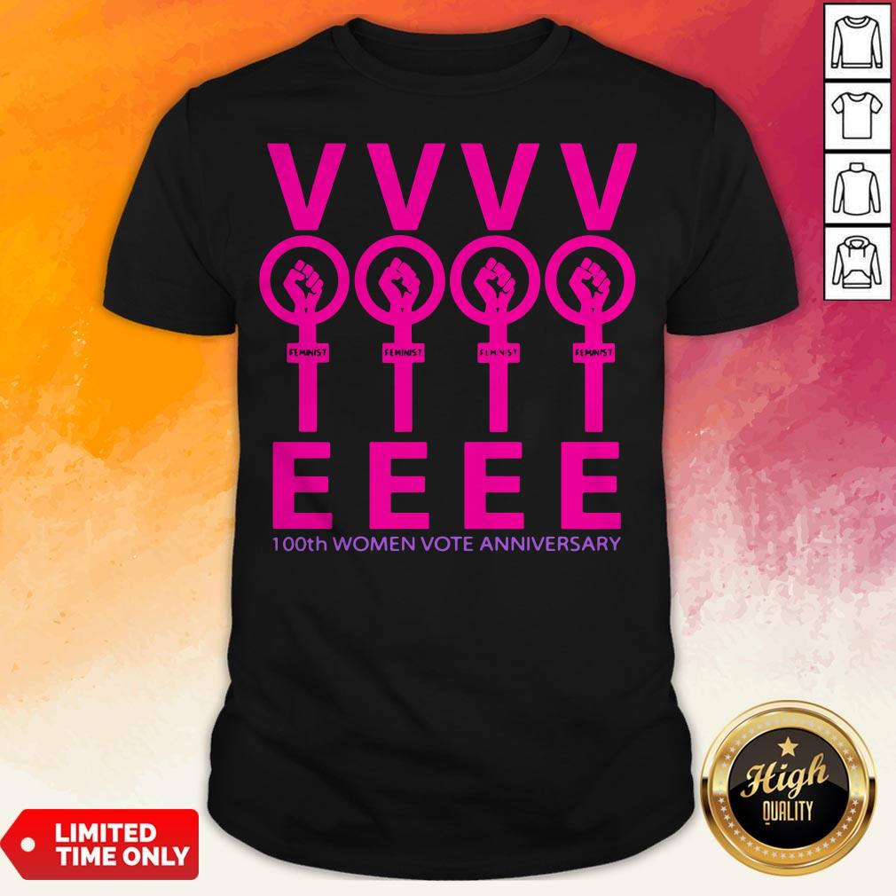 Black Lives Matter Vvvv Eeee 100Th Women Vote Anniversary Shirt