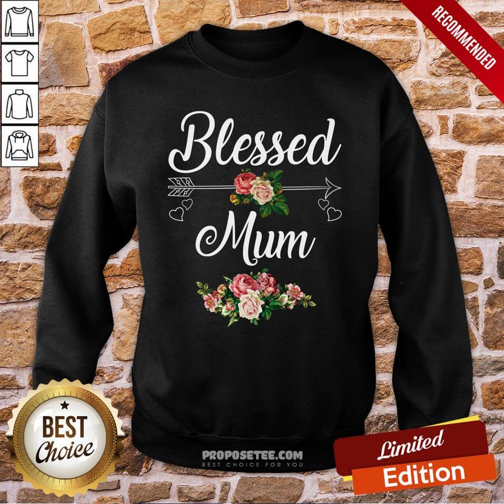 Blessed Mum Flower Mother Day Shirt