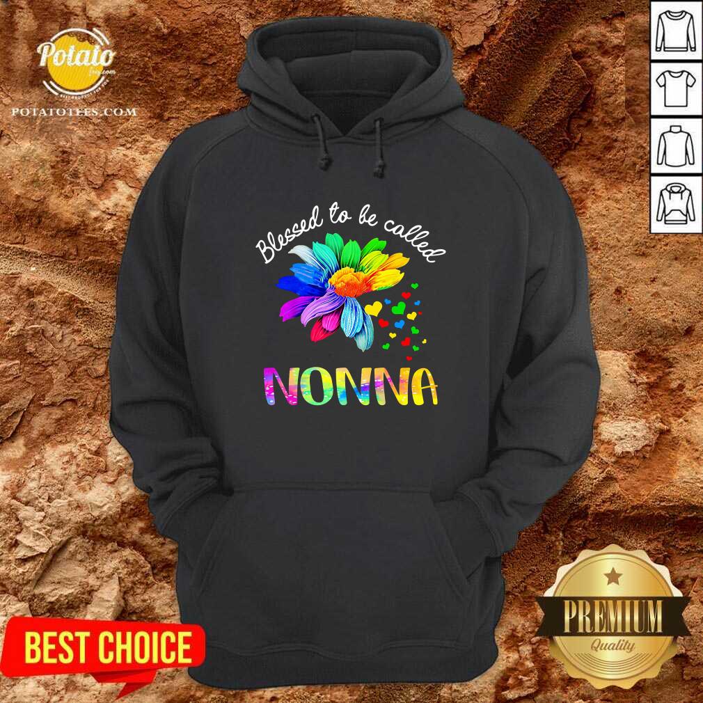 Blessed To Be Called Nonna Flower Color Shirt