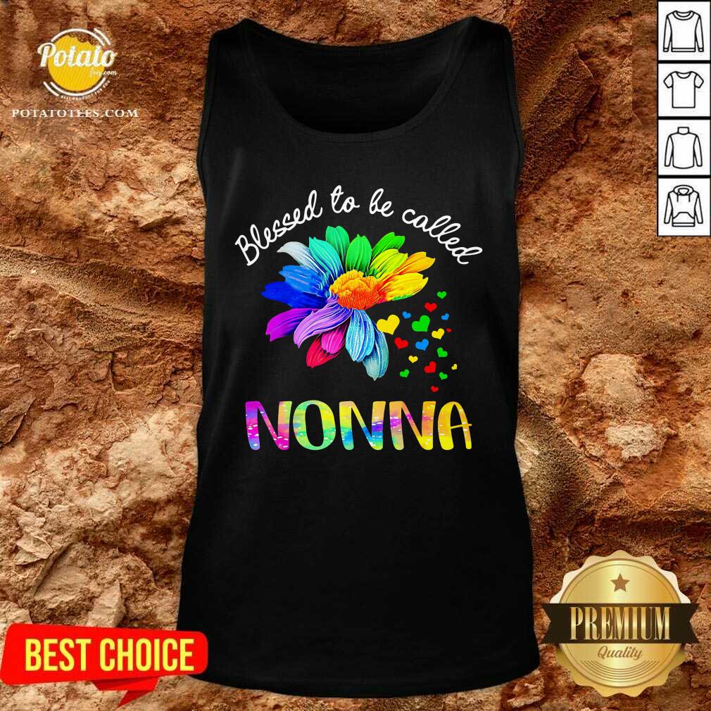 Blessed To Be Called Nonna Flower Color Shirt