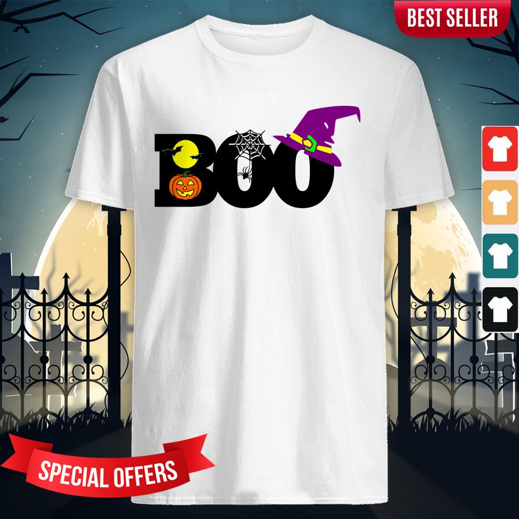 Boo Witch Pumpkin Spider Gift Halloween Day Shirt