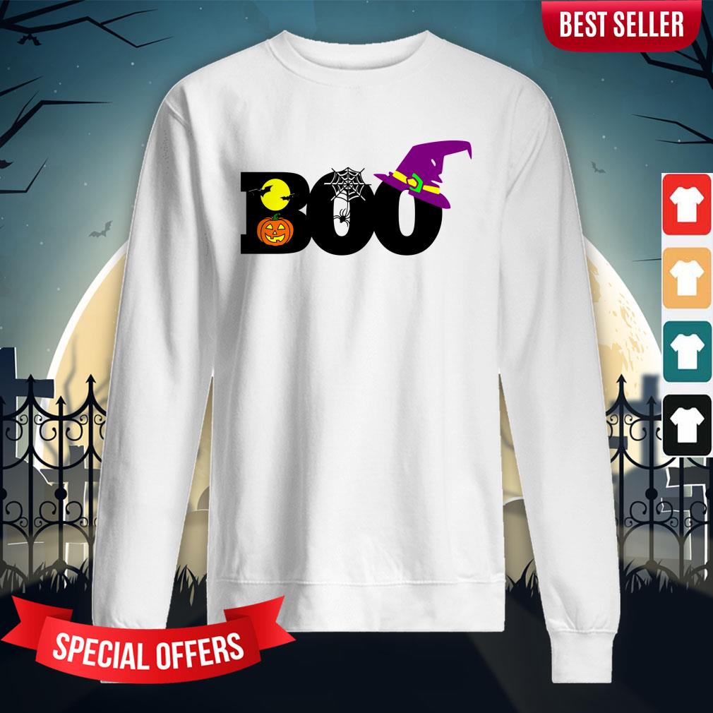 Boo Witch Pumpkin Spider Gift Halloween Day Shirt