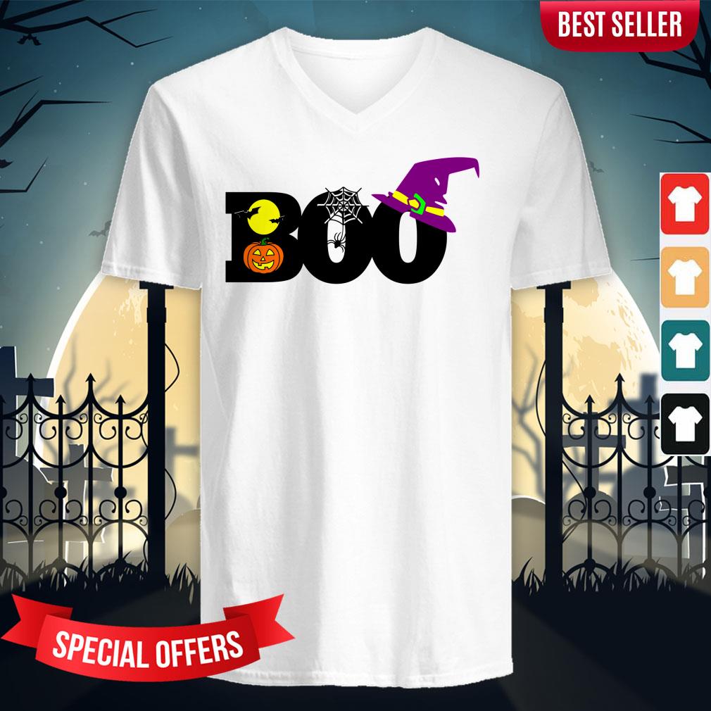 Boo Witch Pumpkin Spider Gift Halloween Day Shirt
