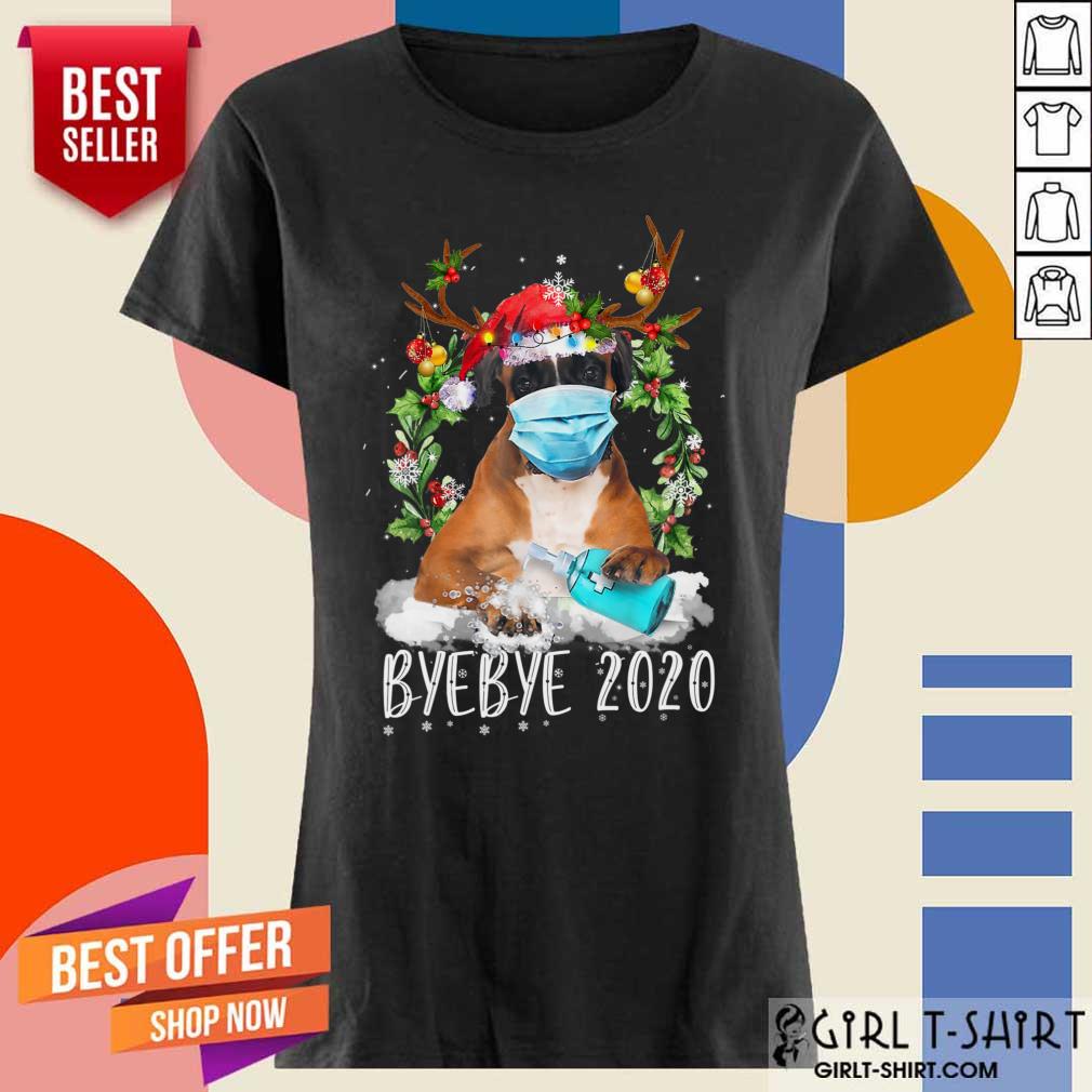 Boxer Christmas Face Mask Shirt