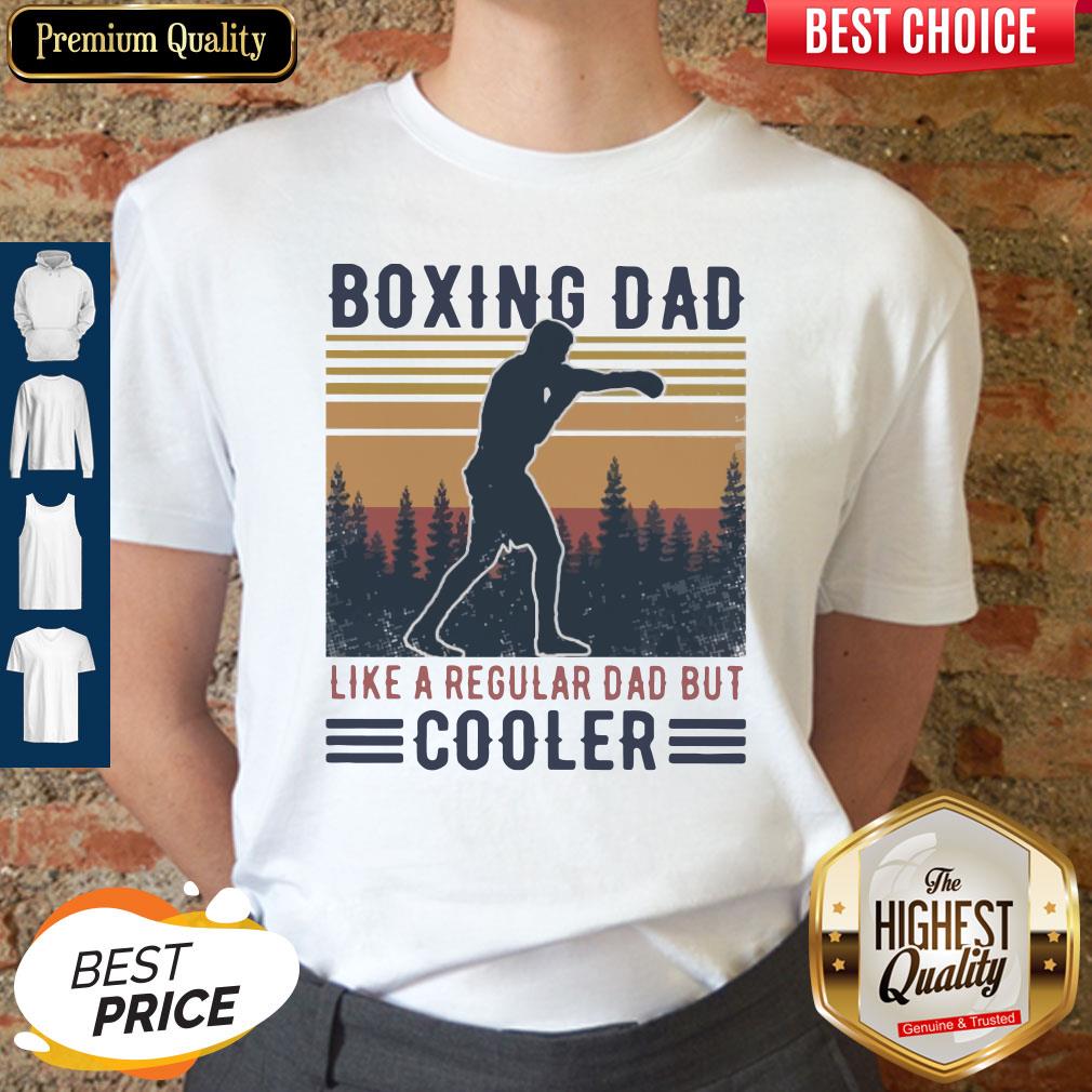 Boxing Dad Like A Regular Dad But Cooler Vintage Shirt