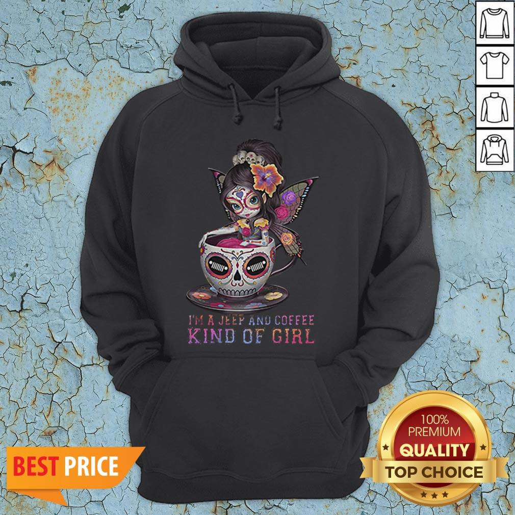Butterfly Girl I’m A Jeep And Coffee Kind Of Girl Shirt