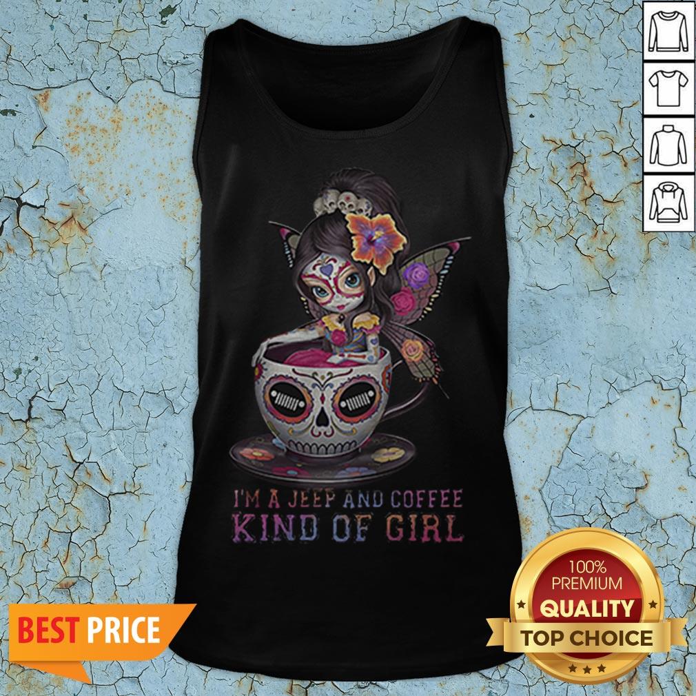 Butterfly Girl I’m A Jeep And Coffee Kind Of Girl Shirt