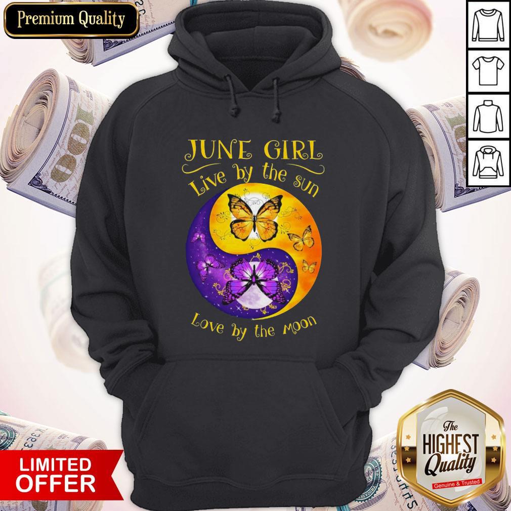 Butterfly June Girl Love By The Sin Love By The Moon Shirt
