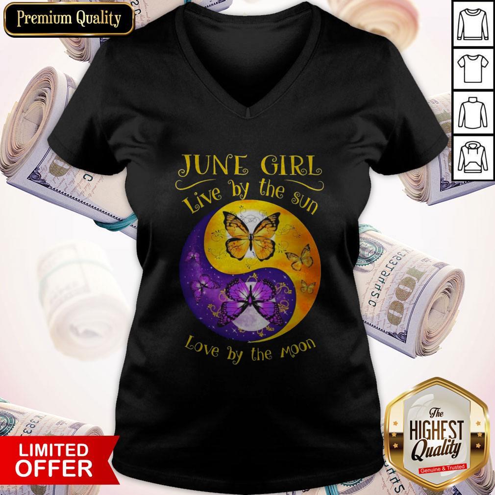 Butterfly June Girl Love By The Sin Love By The Moon Shirt