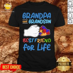 Funny Autism Grandma And Grandson Best Friend For Life Shirt