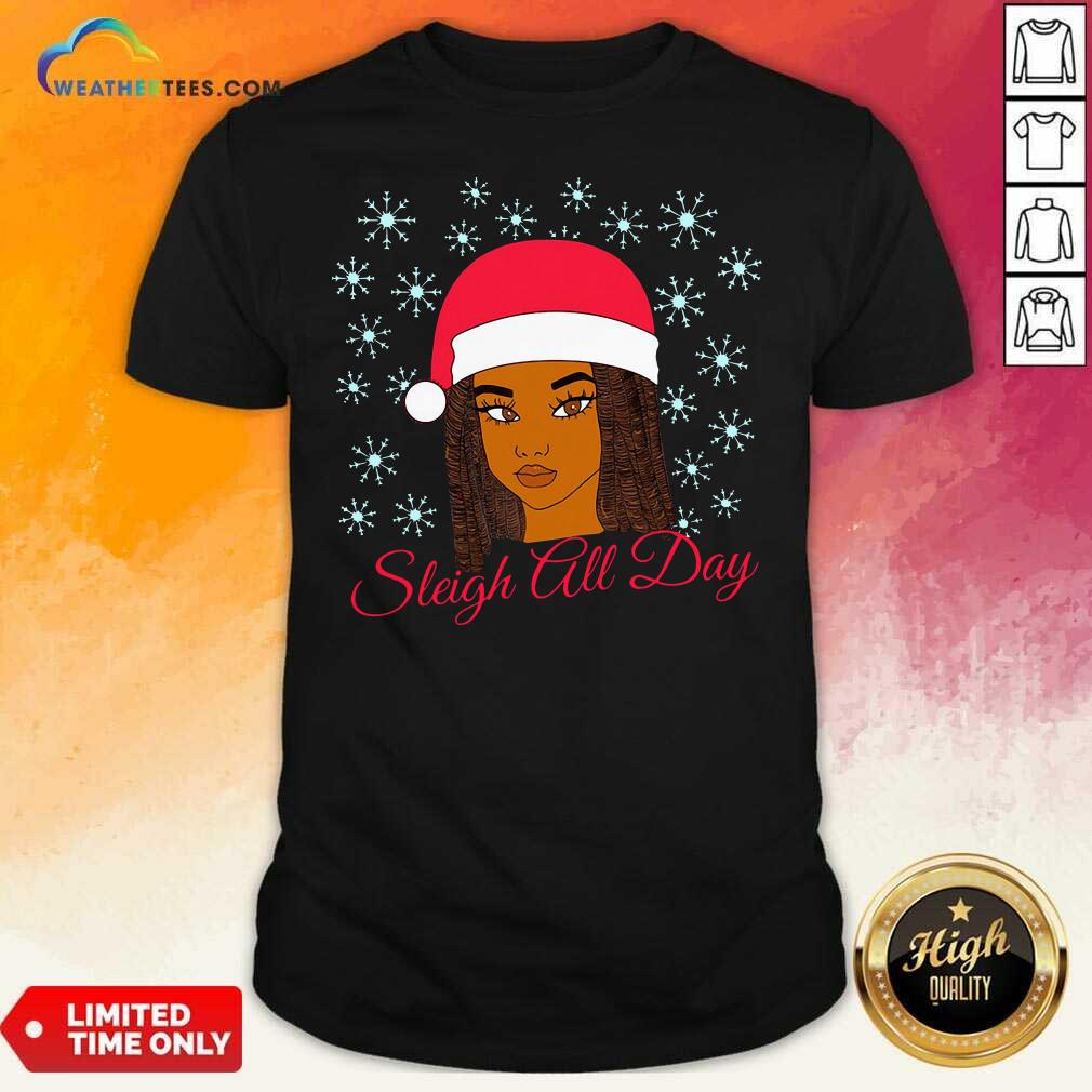 Original Christmas Melanin Sleigh All Day Shirt