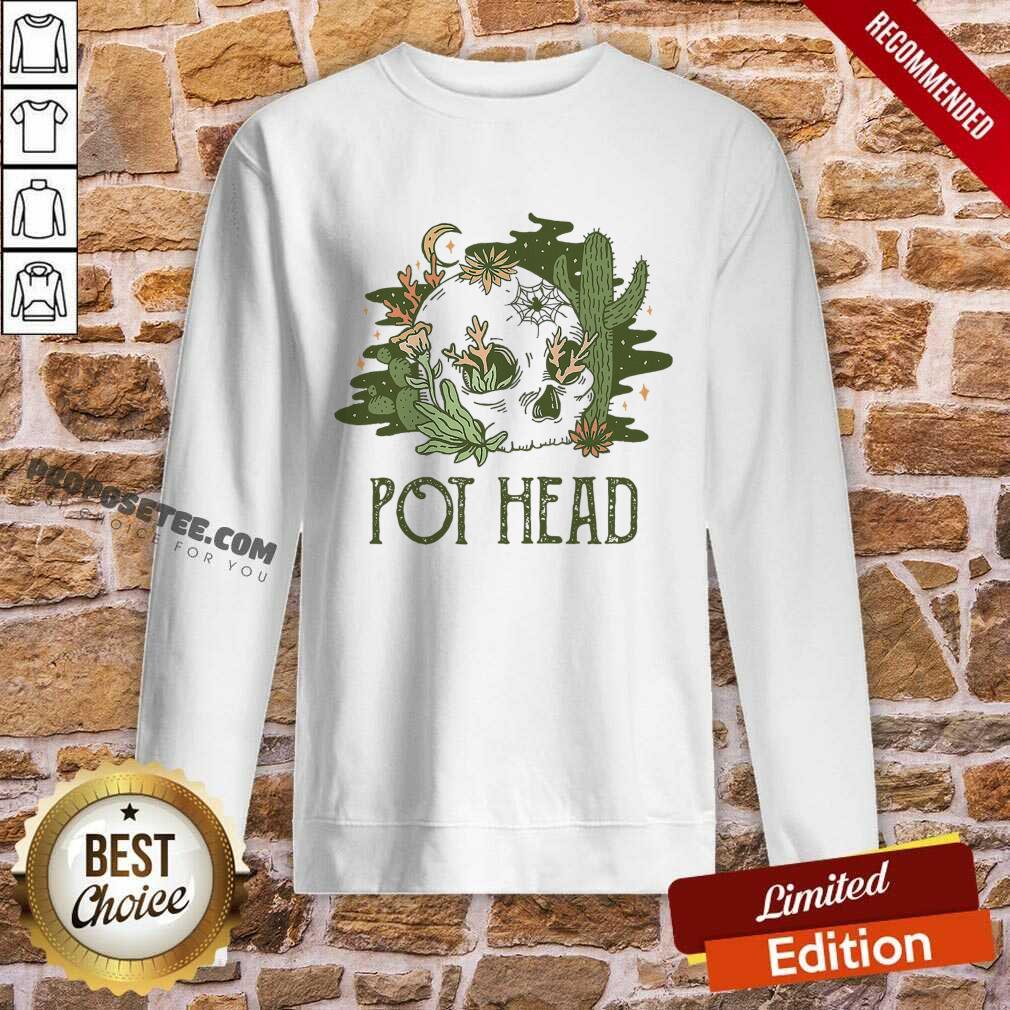 Cactus Pot Head Skull Shirt