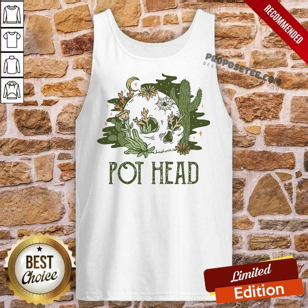 Cactus Pot Head Skull Shirt