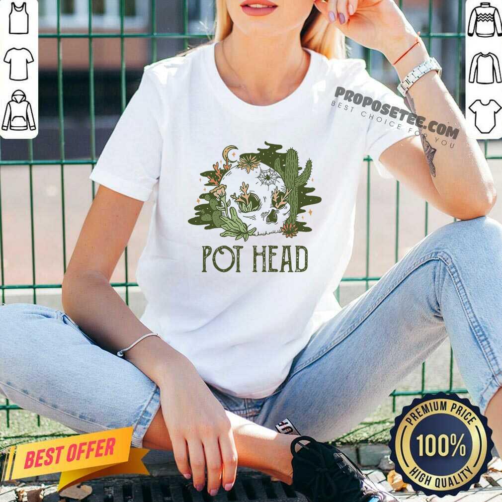 Cactus Pot Head Skull Shirt