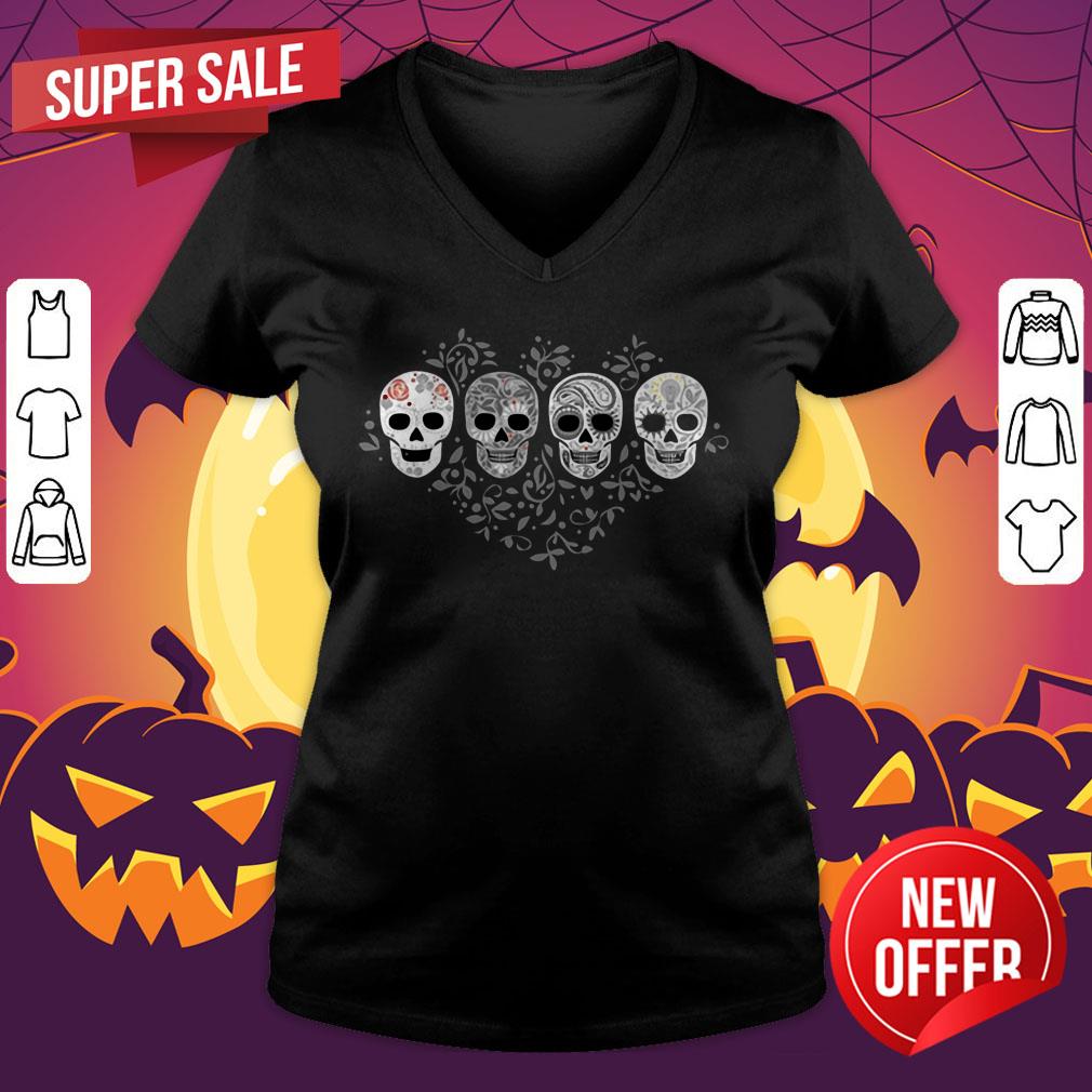 Calaveras To Celebrate Day Of The Dead In Mexican Shirt