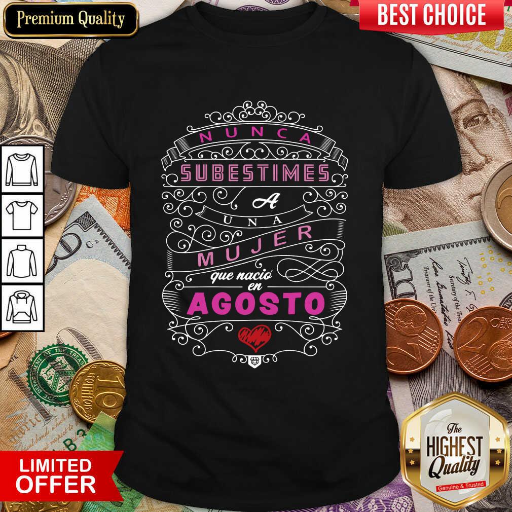 Camisa De Mujer De Cumpleanos En Agosto August Shirt