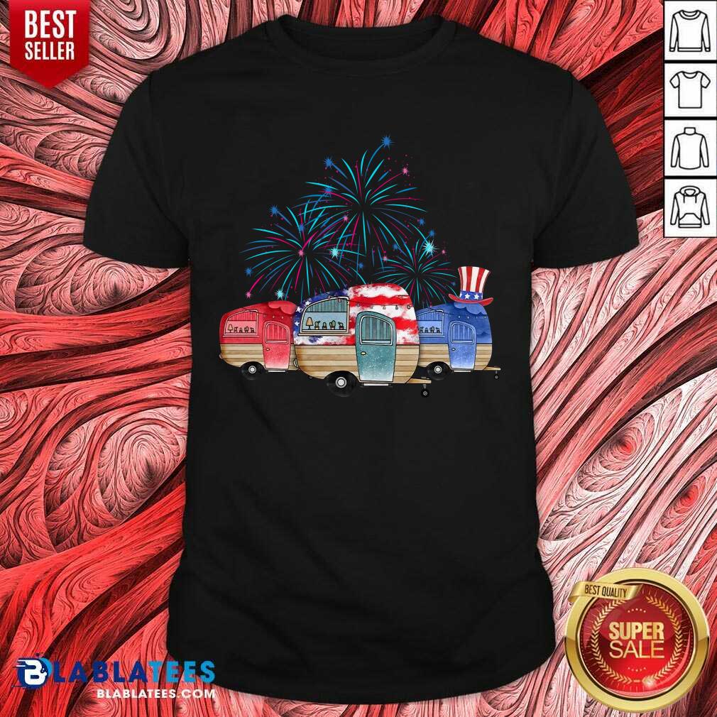 Camping 4th Of July Shirt