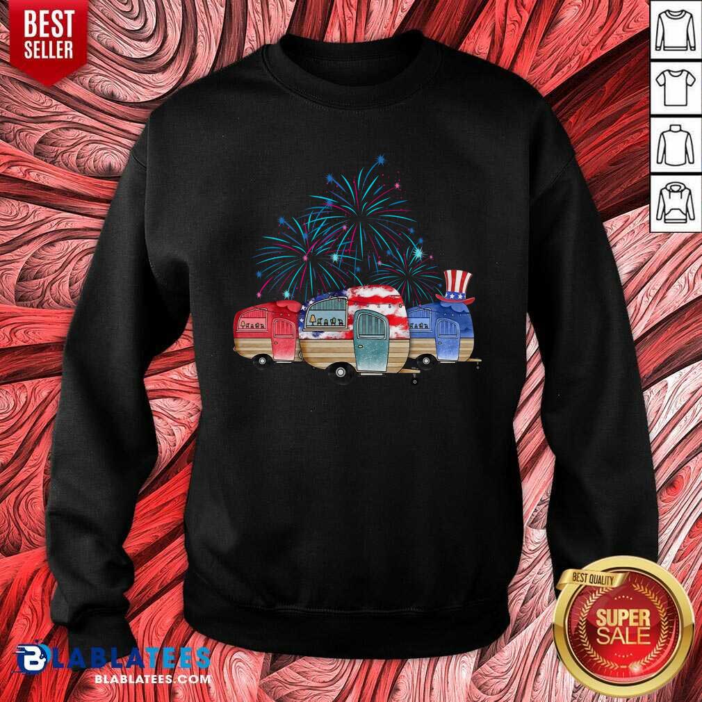 Camping 4th Of July Shirt