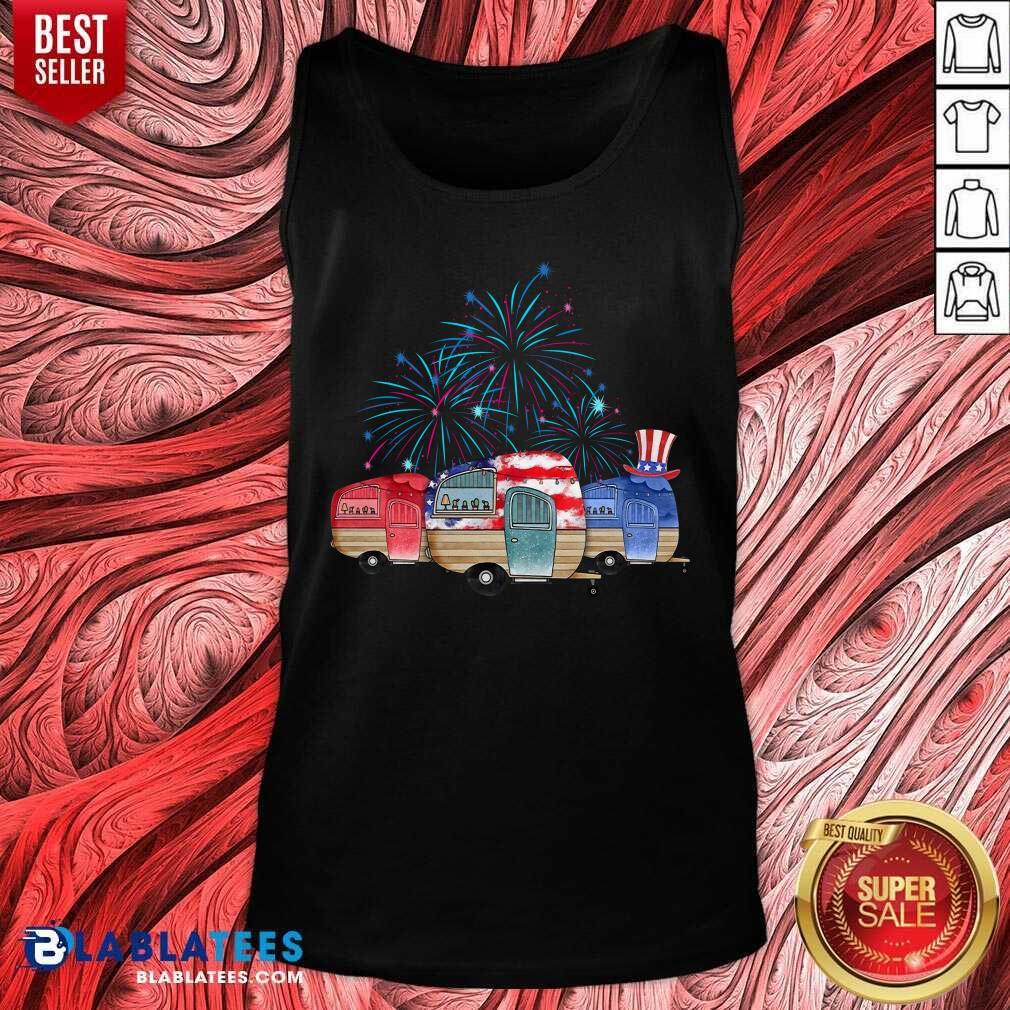 Camping 4th Of July Shirt