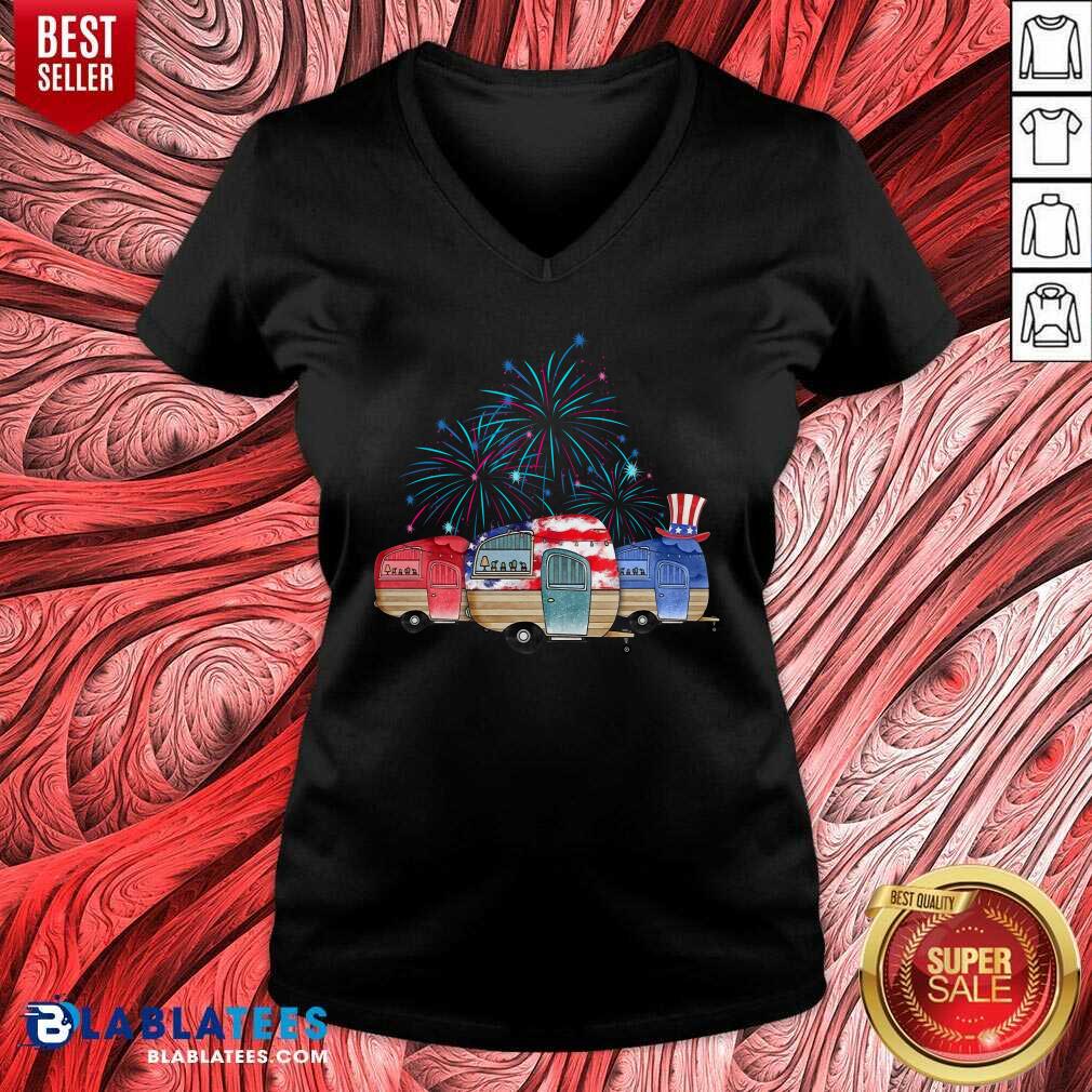 Camping 4th Of July Shirt
