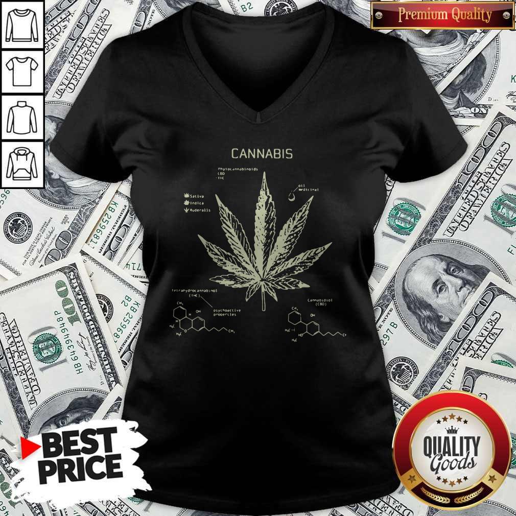 Cannabis Phytocannabinoid CBD THC Sativa Indica Ruderalis Shirt