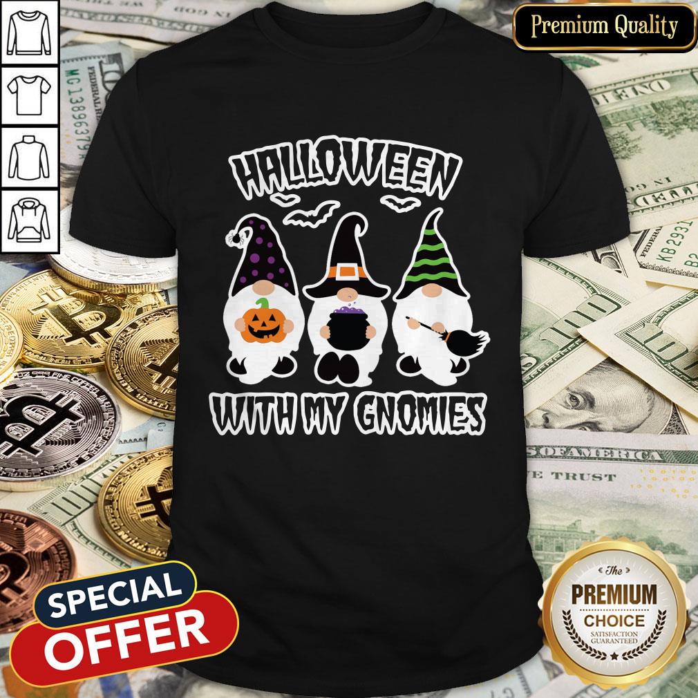 Case Gnomes Halloween With My Gnomies Shirt