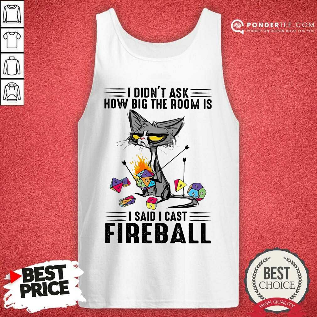 Cat I Didn't Ask How Big The Room Was I Said I Cast Fireball Shirt