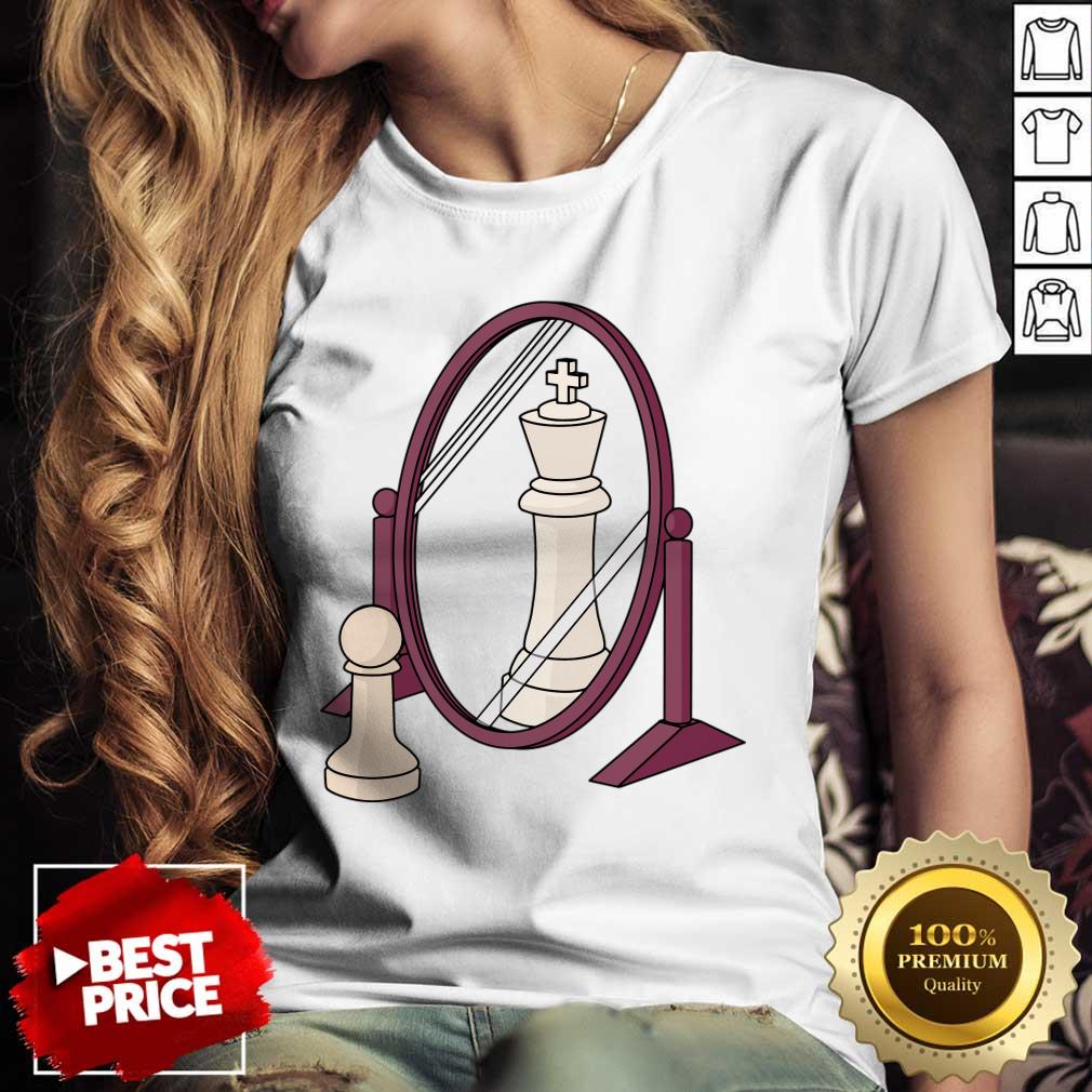 Chess Pawn Reflected As King Shirt
