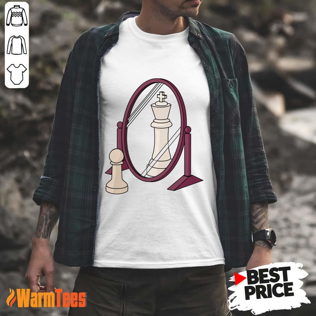 Chess Pawn Reflected As King Shirt