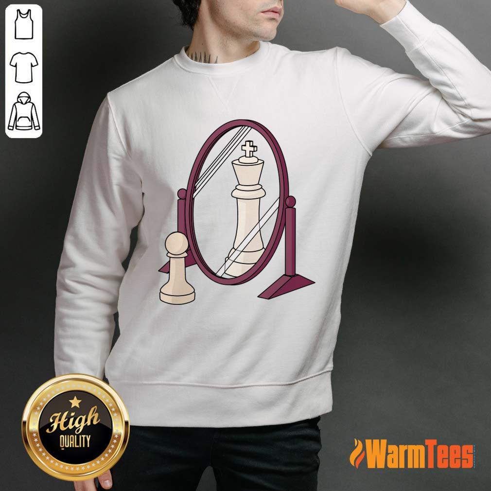Chess Pawn Reflected As King Shirt