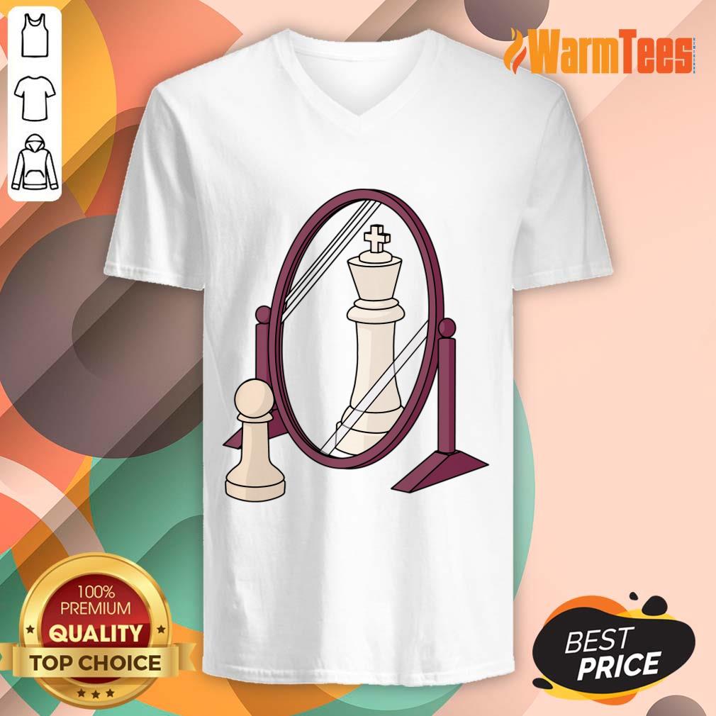 Chess Pawn Reflected As King Shirt