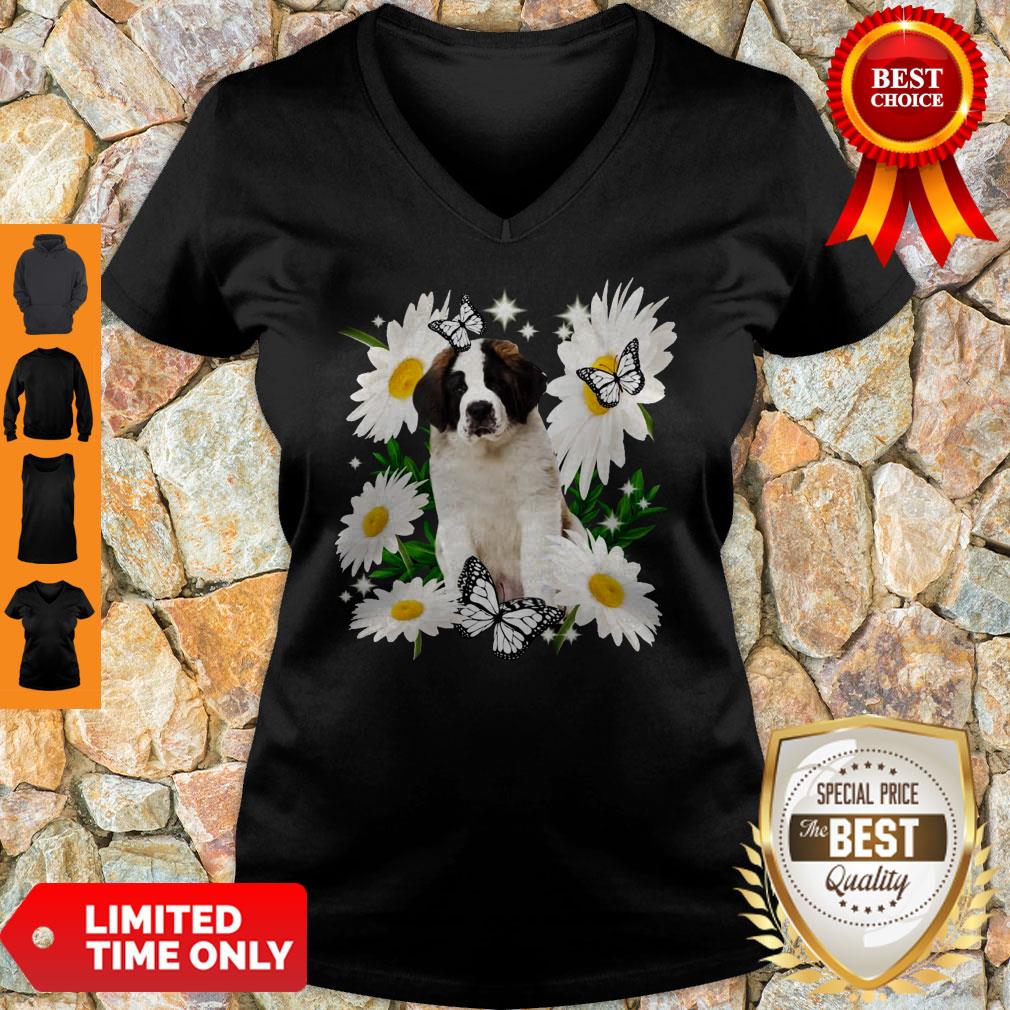 Official St Bernard Daisy Flower Classic Shirt