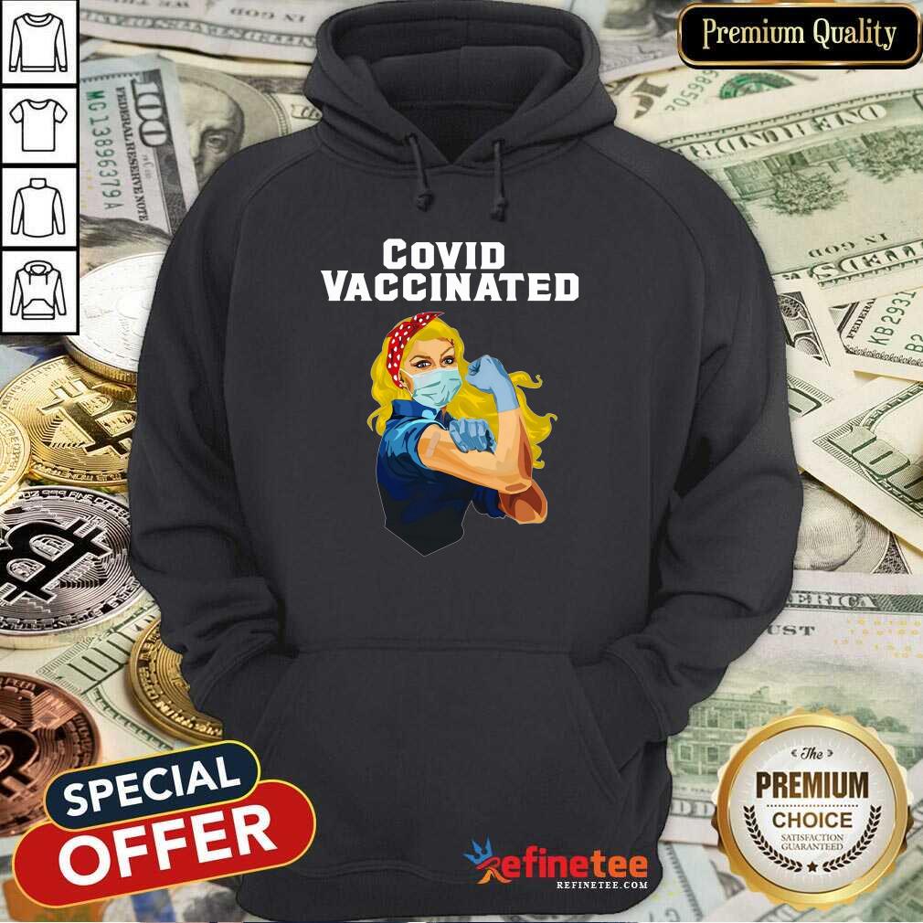 Good Covid Vaccinated Nurse Plus Strong Girl Shirt