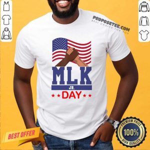 Awesome American Flag Martin Luther King Jr Day MLK Fist Freedom Shirt