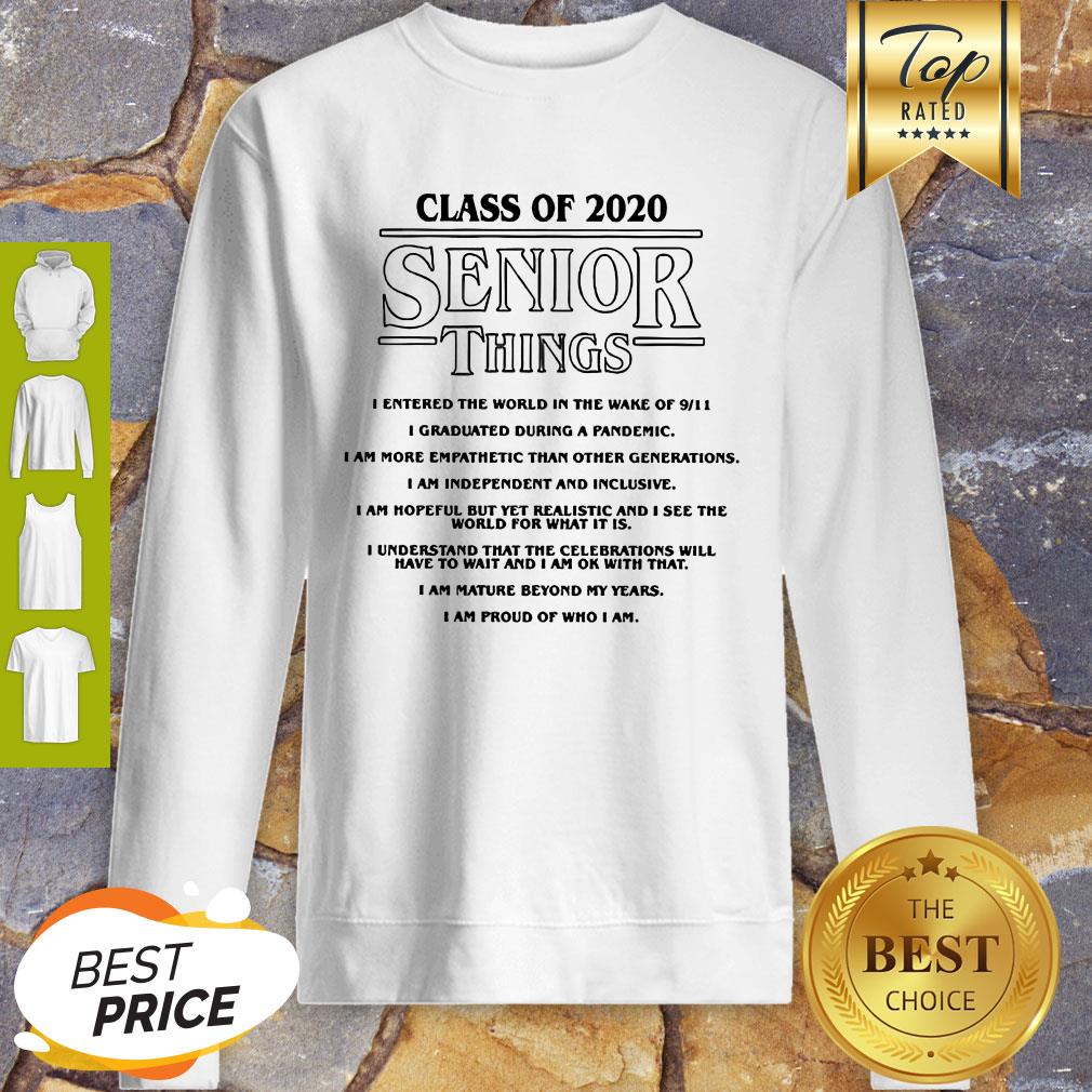 Class Of 2020 Senior Things Stranger Things Coronavirus Shirt