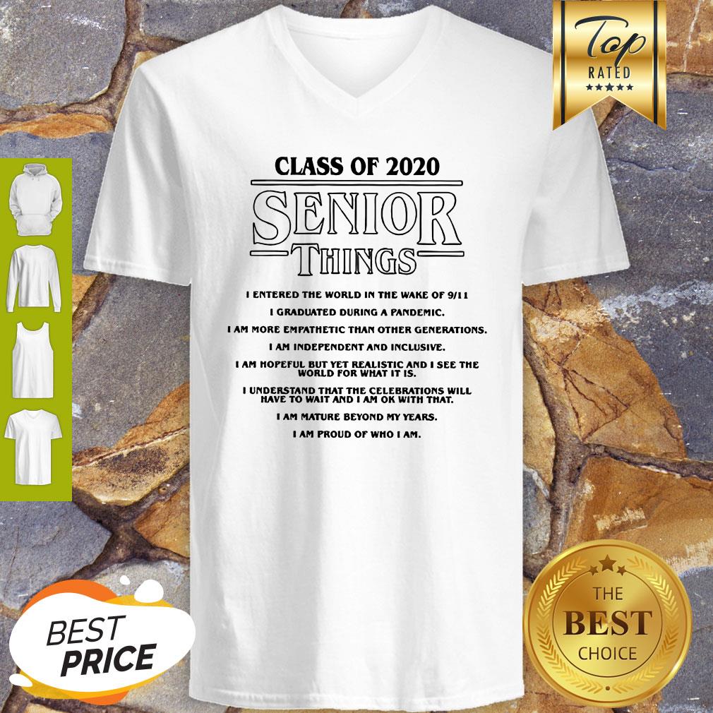 Class Of 2020 Senior Things Stranger Things Coronavirus Shirt