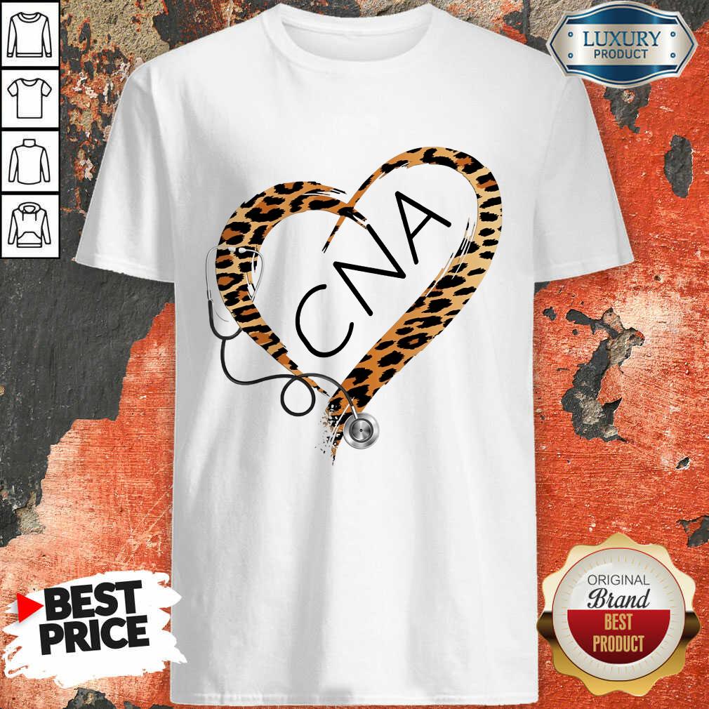 CNA Cheetah Print Heart Frame Shirt