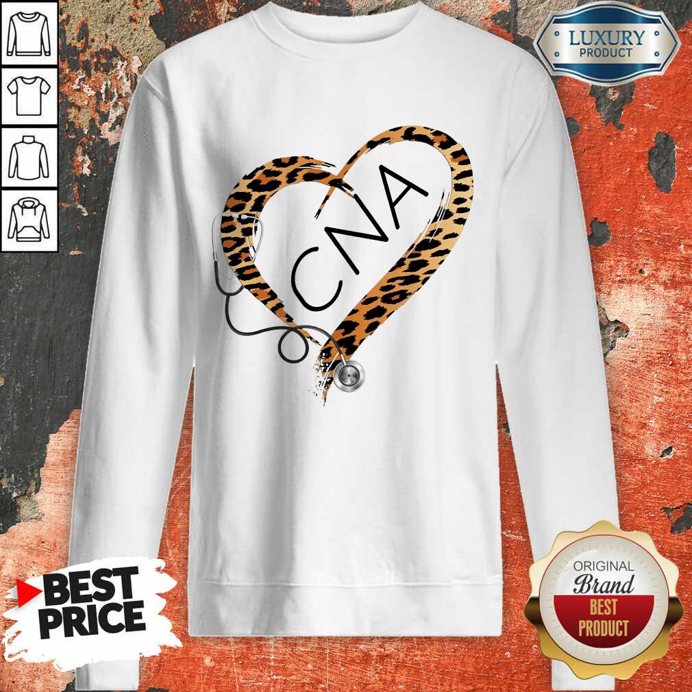 CNA Cheetah Print Heart Frame Shirt