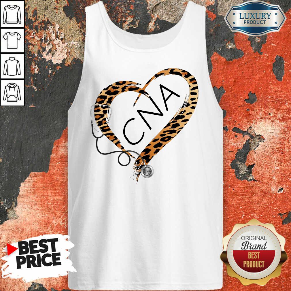 CNA Cheetah Print Heart Frame Shirt